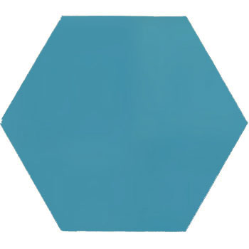 Mosaic House Moroccan tile Mosaic Hex 6x6 23 Turquoise  solid  